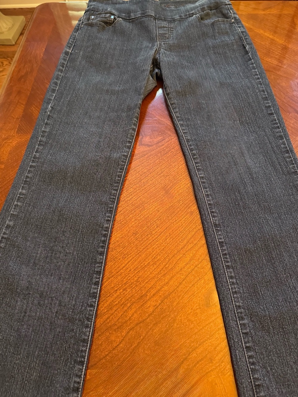 Jag Jeans Paley Pull On High Rise Bootleg Dark Indigo Blue Size 10